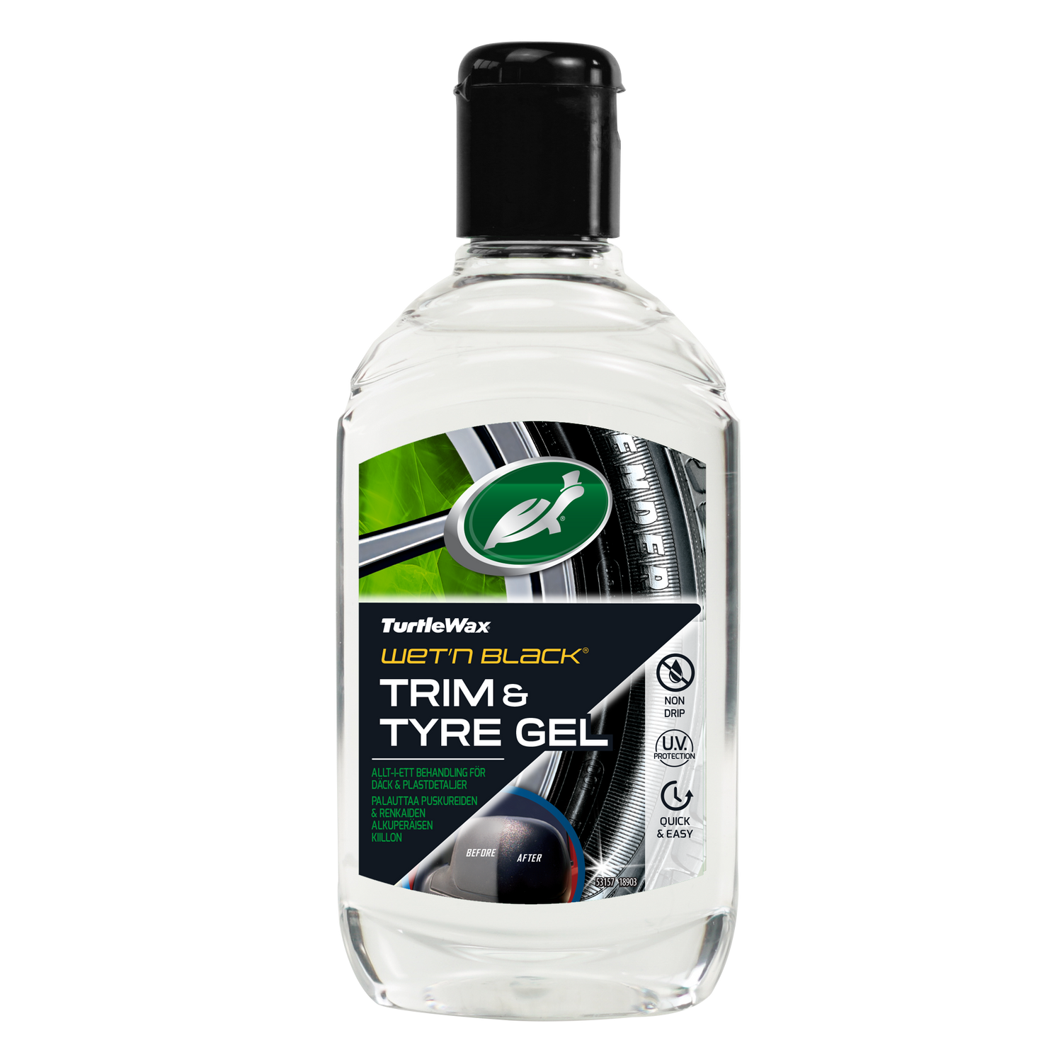 Turtle Wax Wet 'n' Black Trim &amp; Dækgel 300 ml