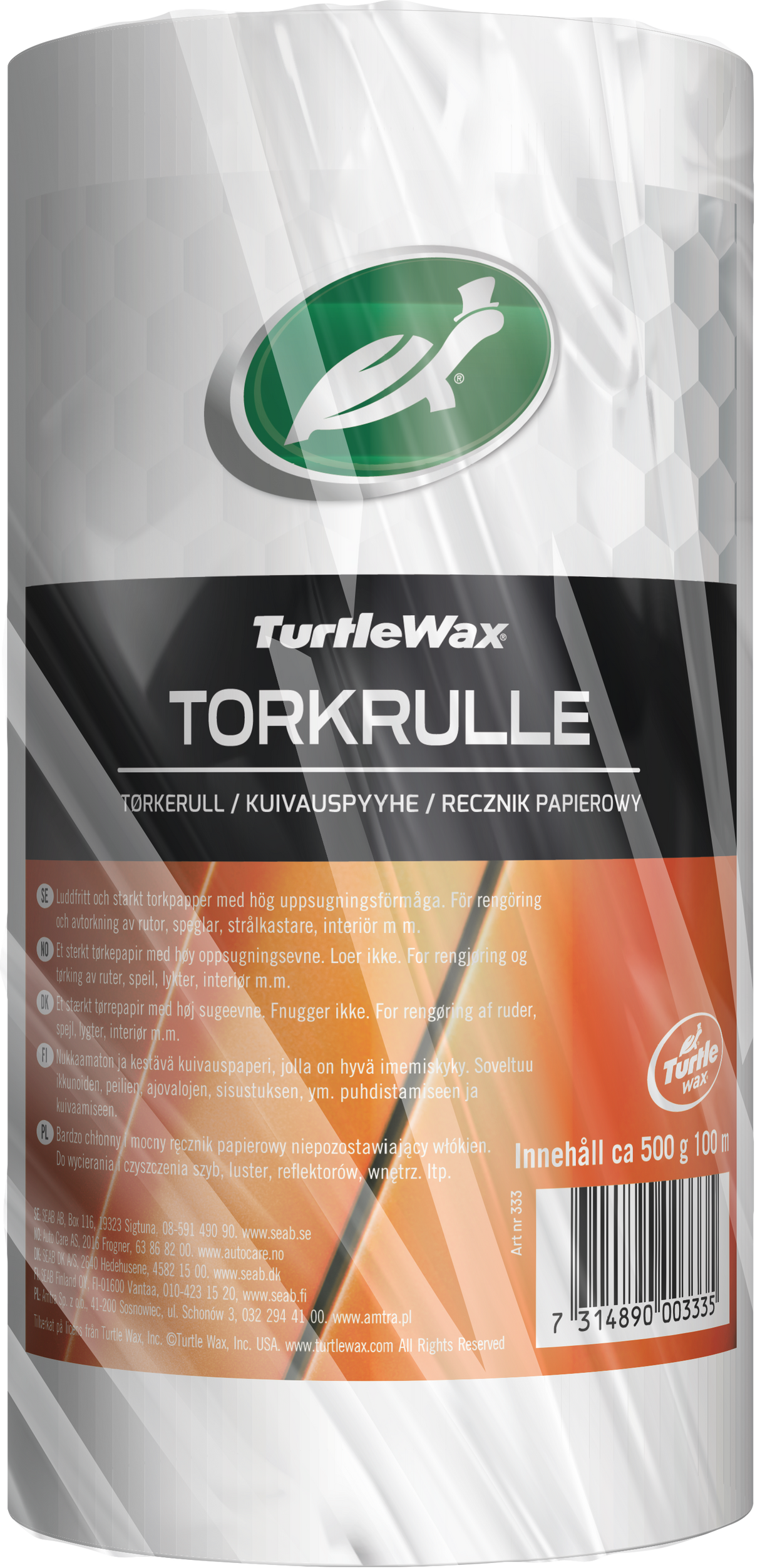 Turtle Wax Torkrulle 500g