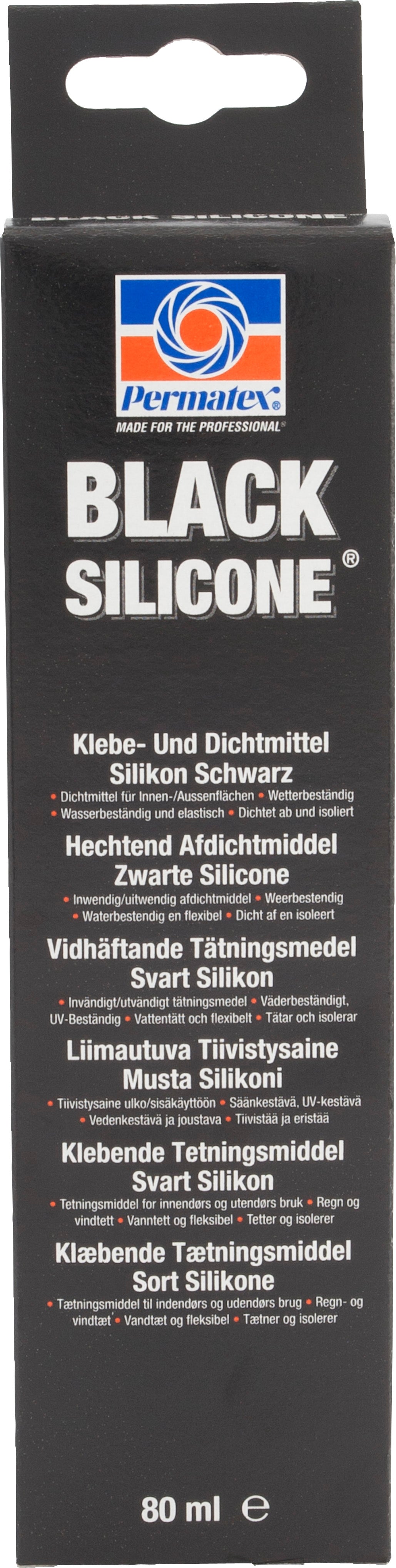Permatex Svart RTV Silikon 80ml
