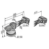 Flex Batteri polermaskine XFE15 150 18.0 V sæt