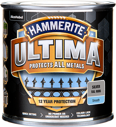 Hammerite Ultima Glat lak Sølv 250ml
